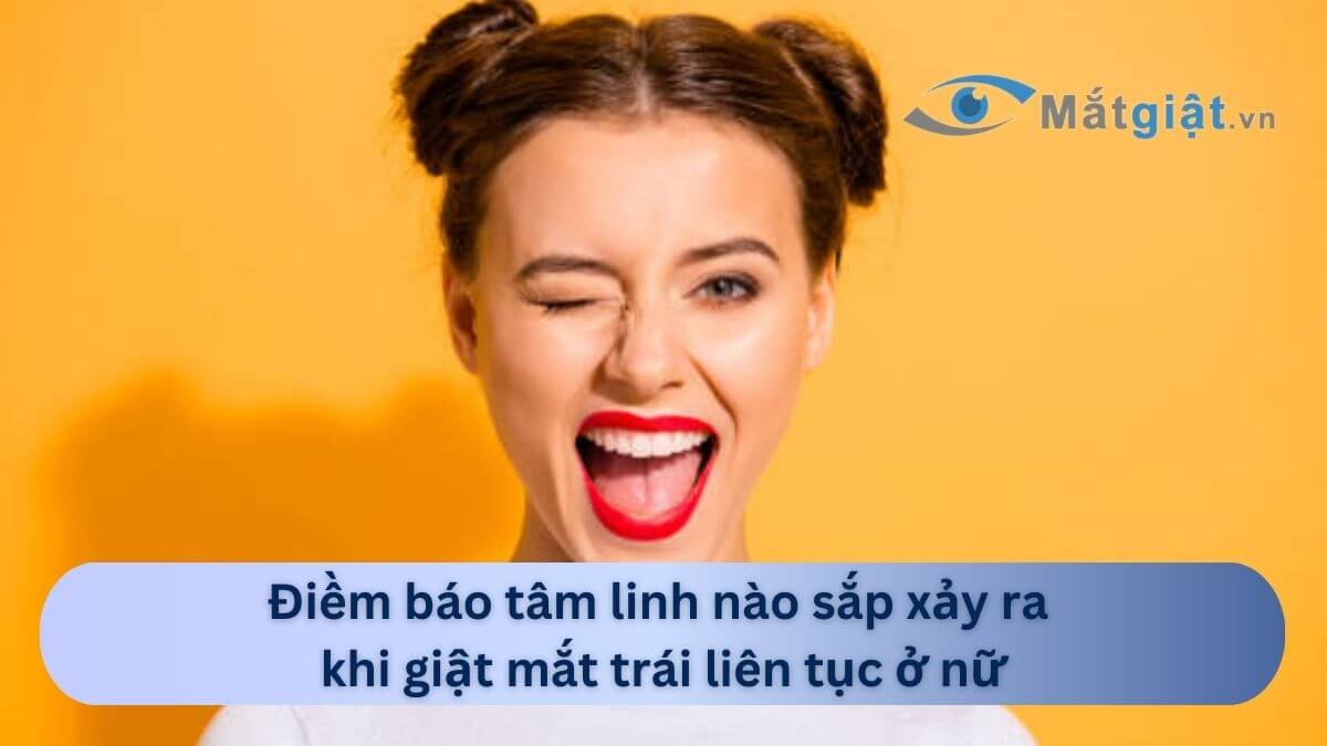 giật mắt trái liên tục ở nữ