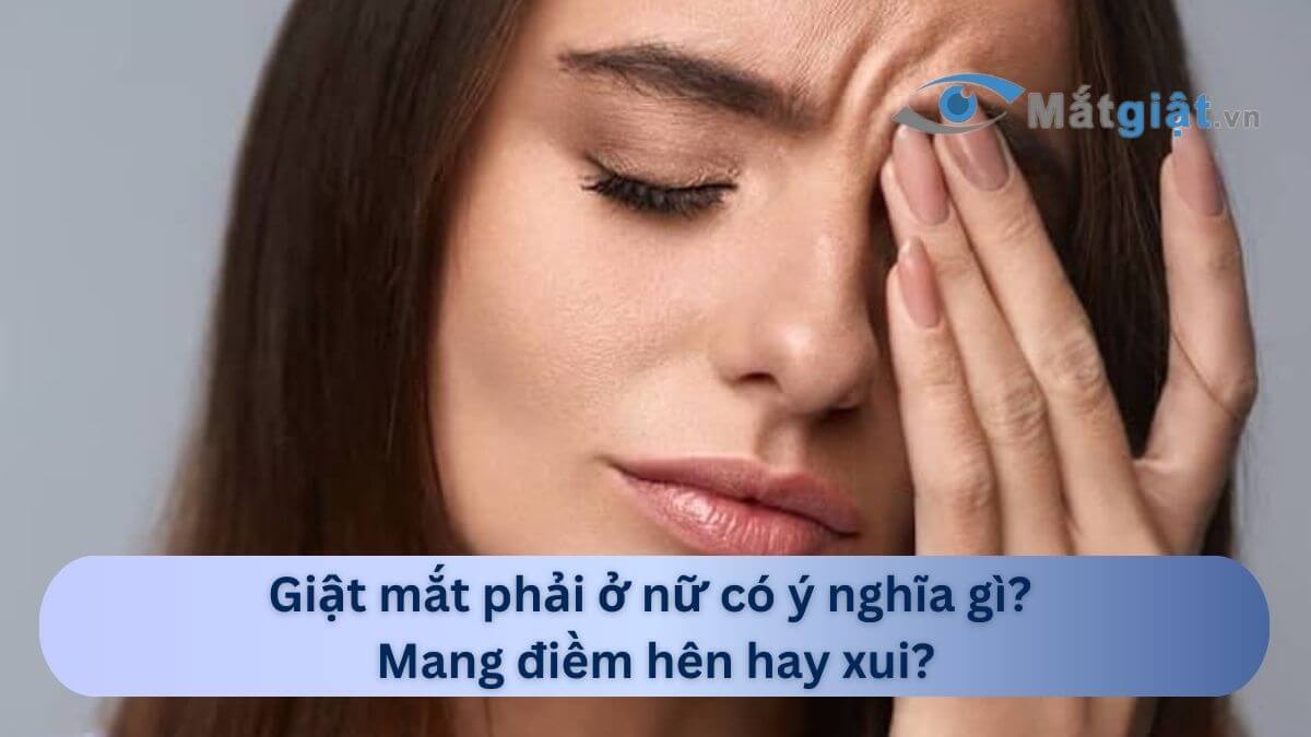 Giật mắt phải ở nữ