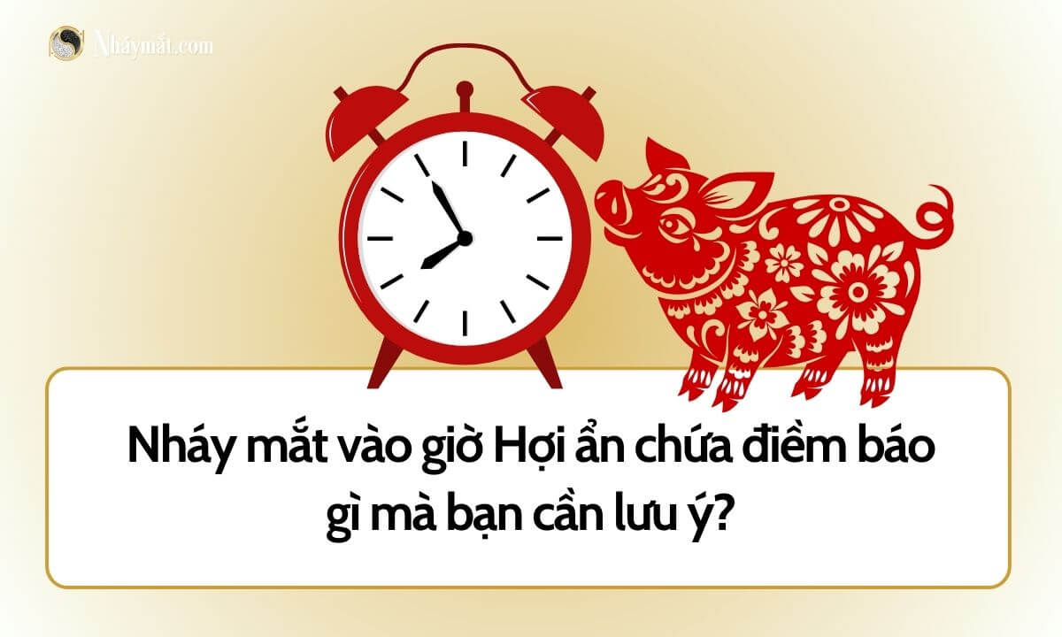 Nháy mắt vào giờ Hợi ẩn chứa điềm báo gì mà bạn cần lưu ý?