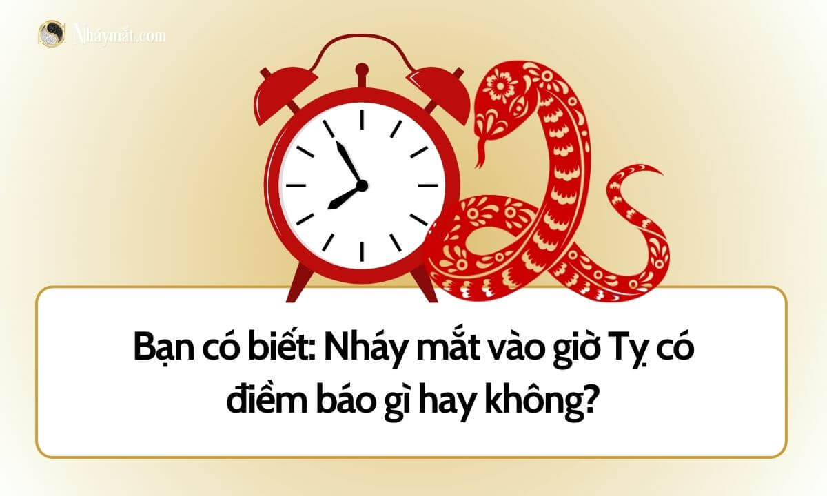 Bạn có biết: Nháy mắt vào giờ Tỵ có điềm báo gì hay không?