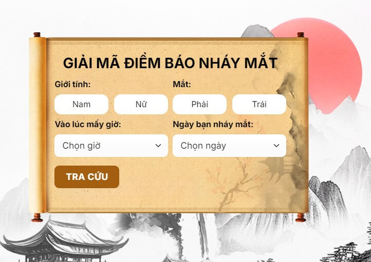 Ứng dụng xem điềm báo nháy mắt có chính xác không?