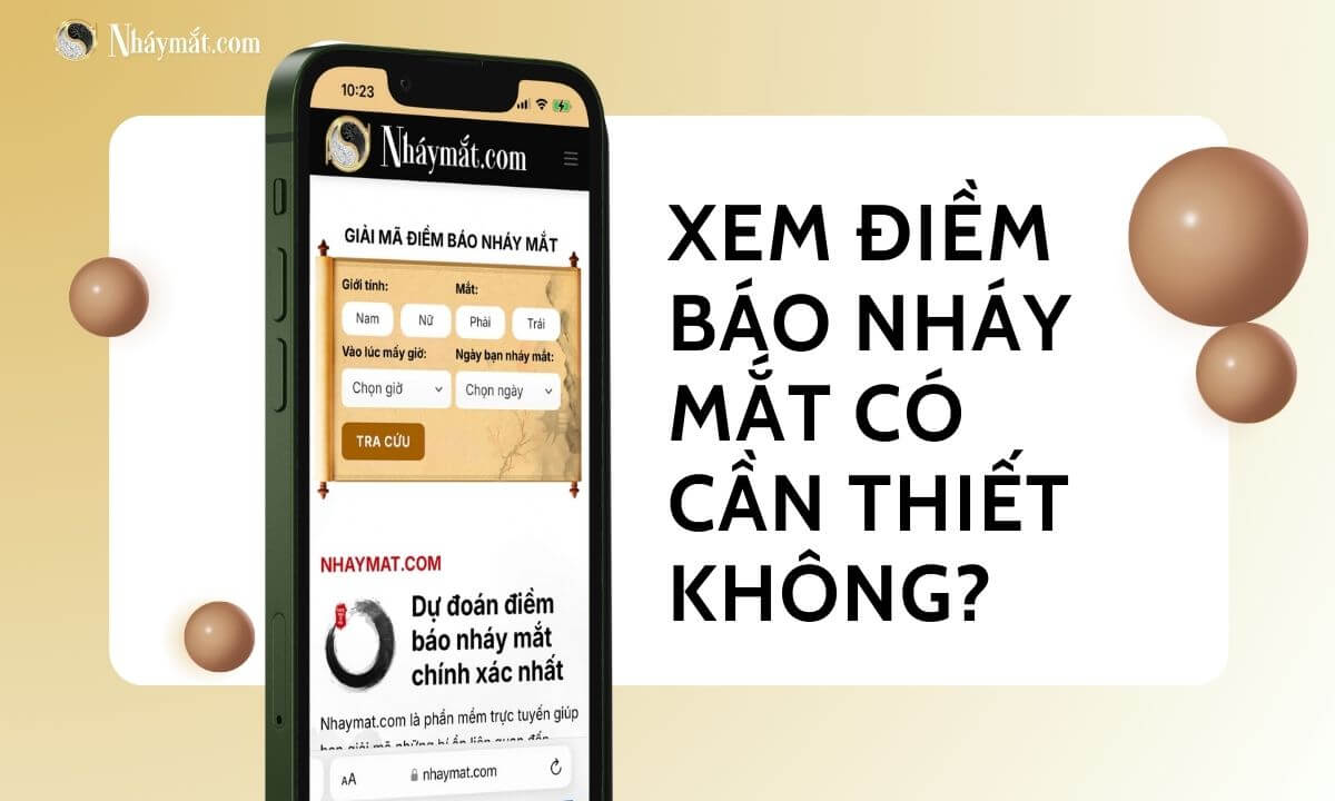 Xem điềm báo nháy mắt có cần thiết không?